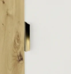 Zestaw do Łazienki 100cm Szafka z Blatem Regał Słupek Dąb Artisan / Biały