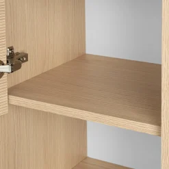 Zestaw do łazienki 50cm szafka z umywalką słupek ryflowane fronty Aria