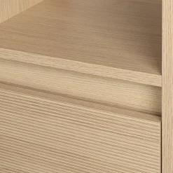 Zestaw do łazienki 50cm szafka z umywalką słupek ryflowane fronty Aria
