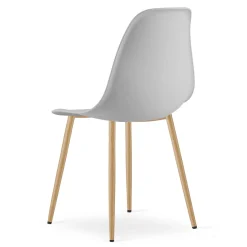 Zestaw do kuchni stół 80x80 dąb sonoma + 4 krzesła WAT szare jadalni