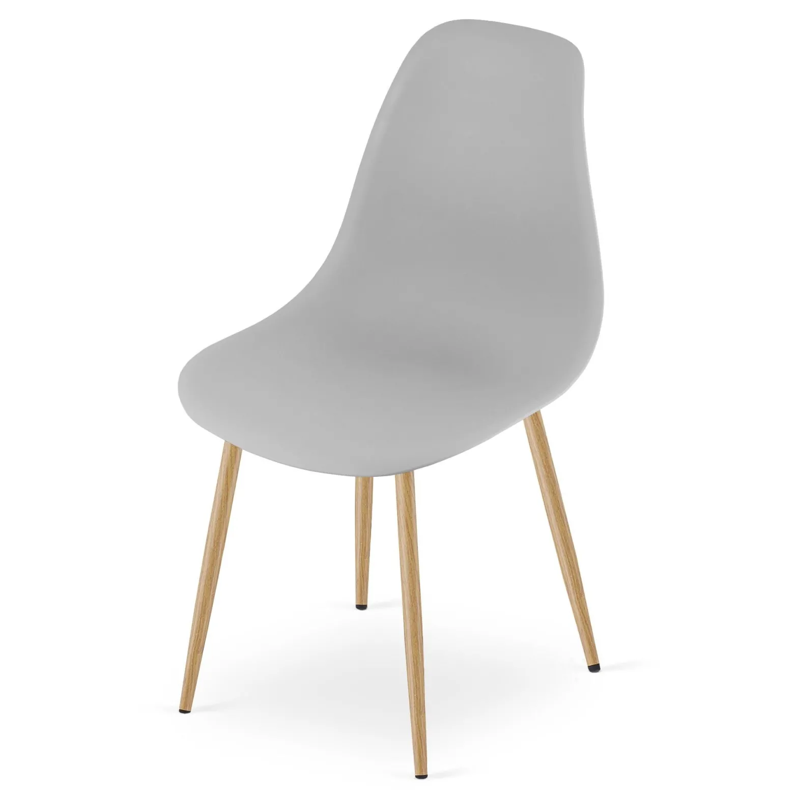 Zestaw do kuchni stół 80x80 dąb sonoma + 4 krzesła WAT szare jadalni