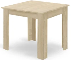 Zestaw do kuchni stół 80x80 dąb sonoma + 4 krzesła WAT szare jadalni