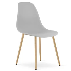 Zestaw do kuchni stół 80x80 dąb sonoma + 4 krzesła WAT szare jadalni