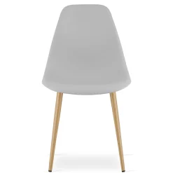 Zestaw do kuchni stół 80x80 dąb sonoma + 4 krzesła WAT szare jadalni
