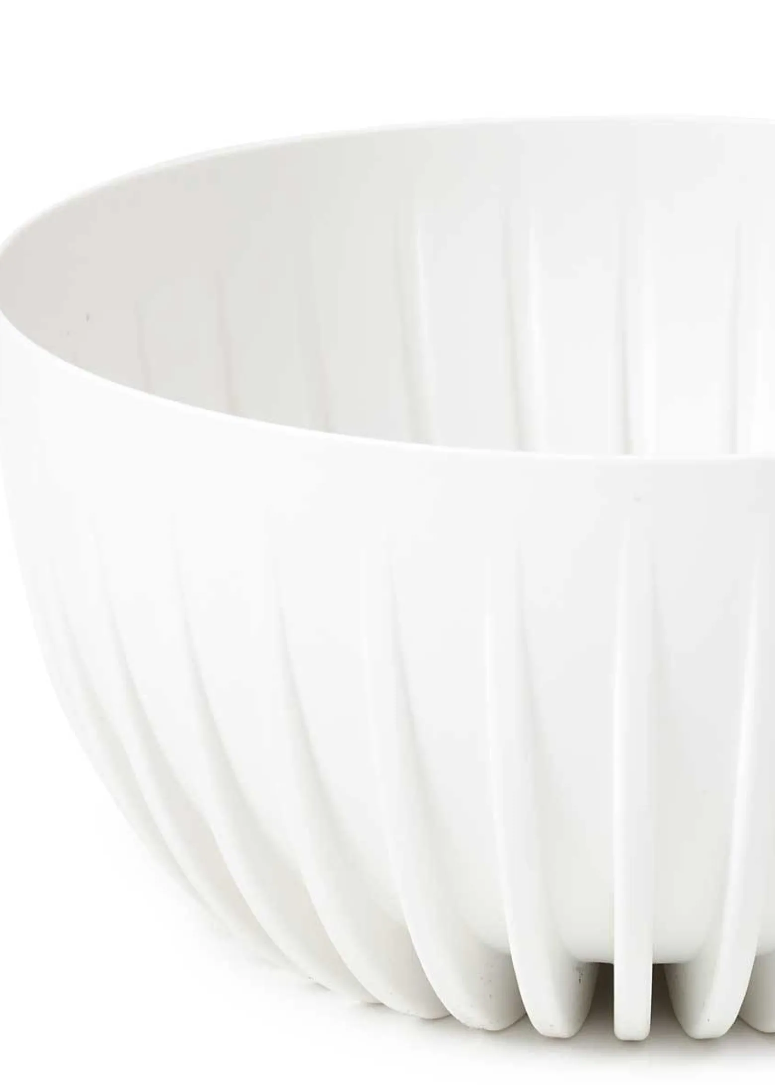 Zestaw doniczek Stripped Eco recykling białe