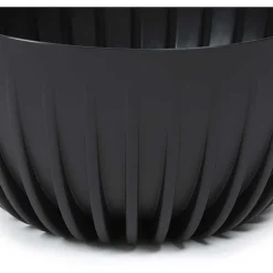 Zestaw doniczek Stripped Eco recykling czarne