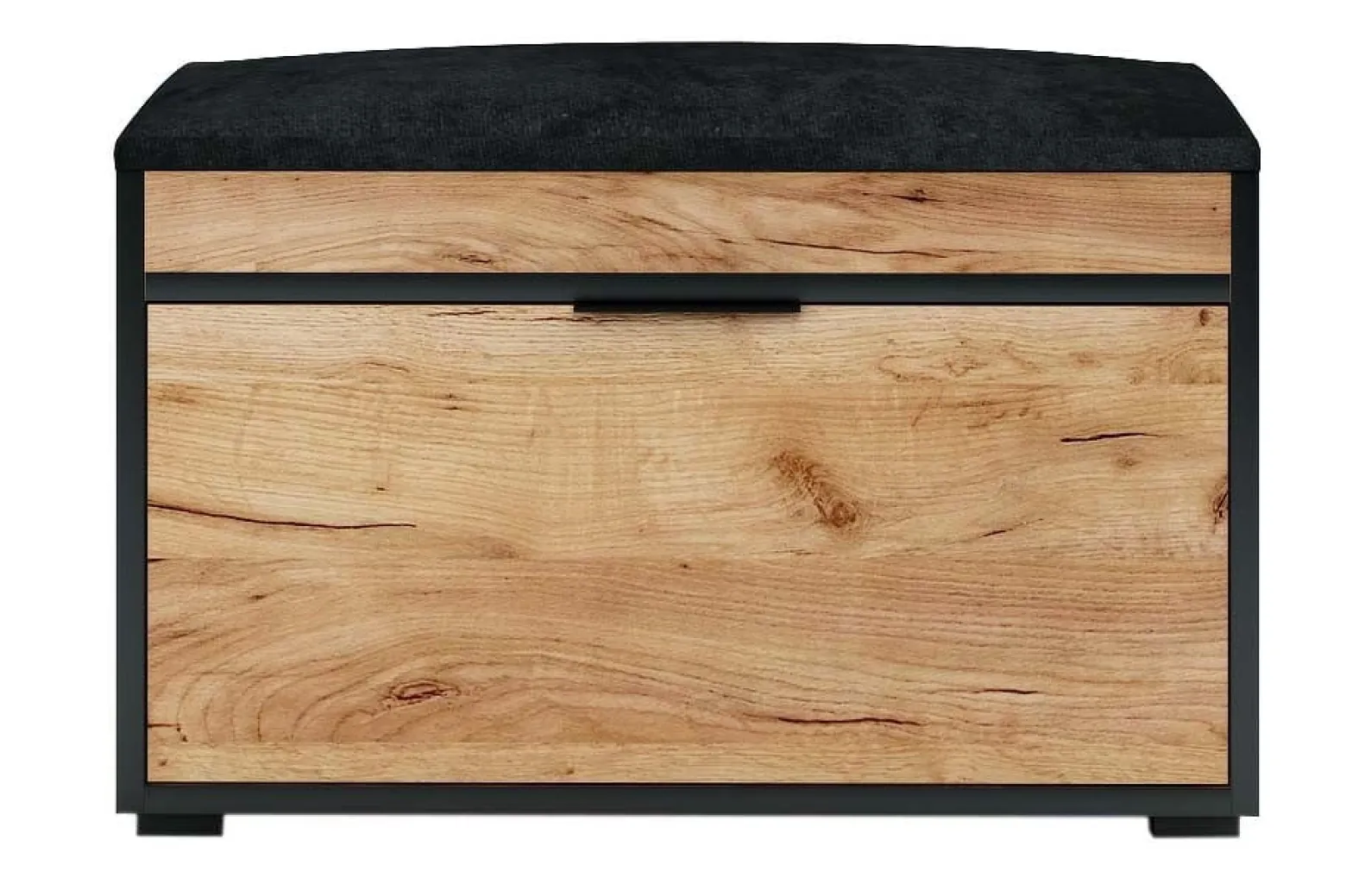Zestaw Do Przedpokoju Fala 1Cp4 Dąb Craft Złoty C/Czarny/K 80X37,7X215 Cm
