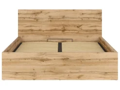 Zestaw łóżko Tetrix dąb wotan ze stelażem i materacem Ceres AV 160x200