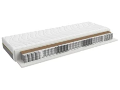 Zestaw łóżko Tetrix dąb wotan ze stelażem i materacem Ceres AV 160x200