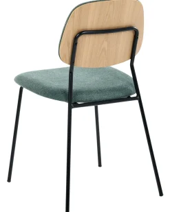 Zestaw 4 krzeseł do jadalni zielony