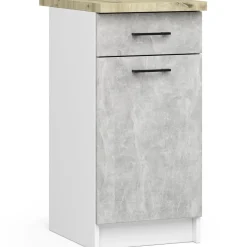 Zestaw kuchenny AKORD OLIWIA 240 cm Szary Beton 240x46x203cm