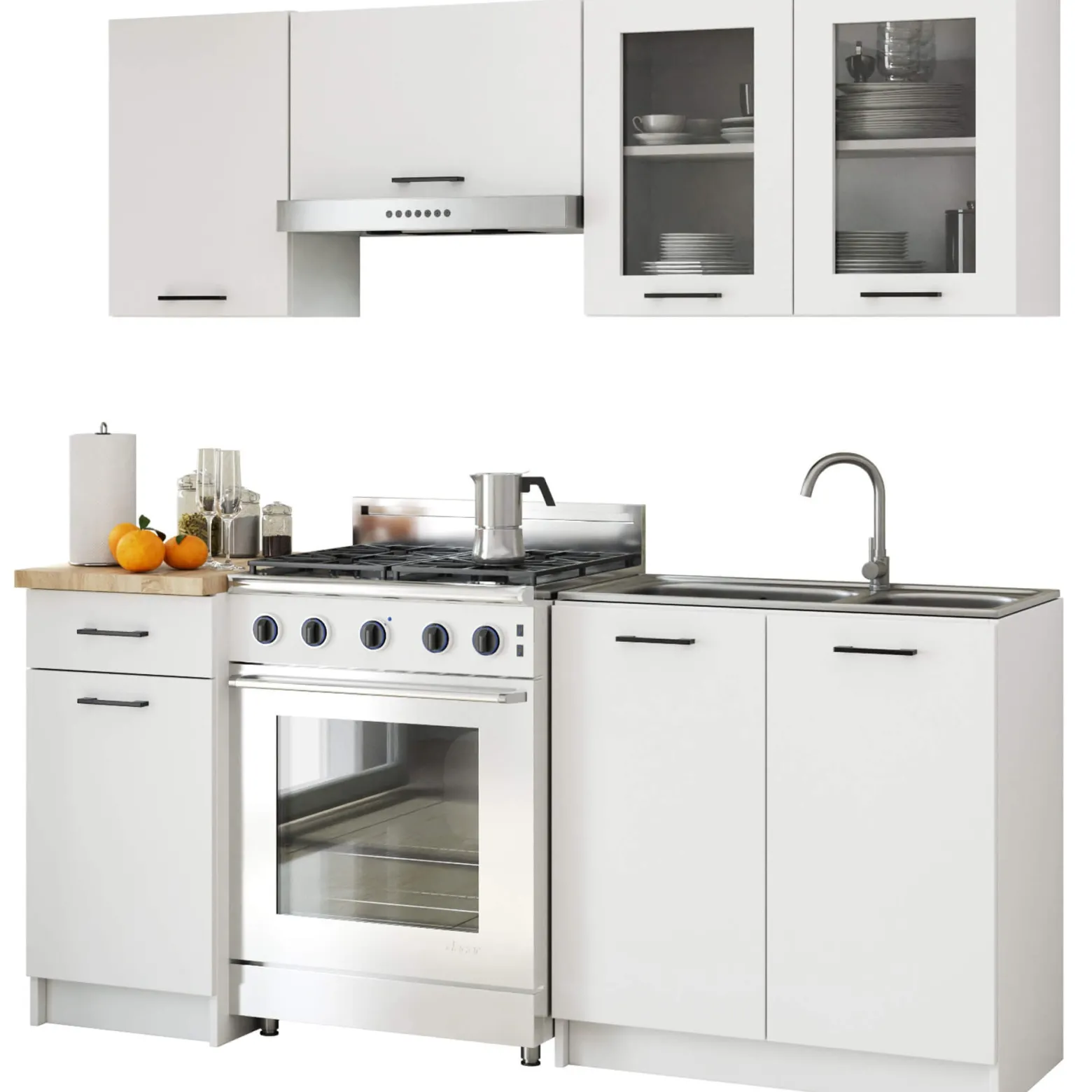 Zestaw kuchenny AKORD OLIWIA 180 cm Biały 180x46x203 cm