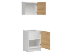 Zestaw kuchenny Sara 60 cm biały/dąb burlington