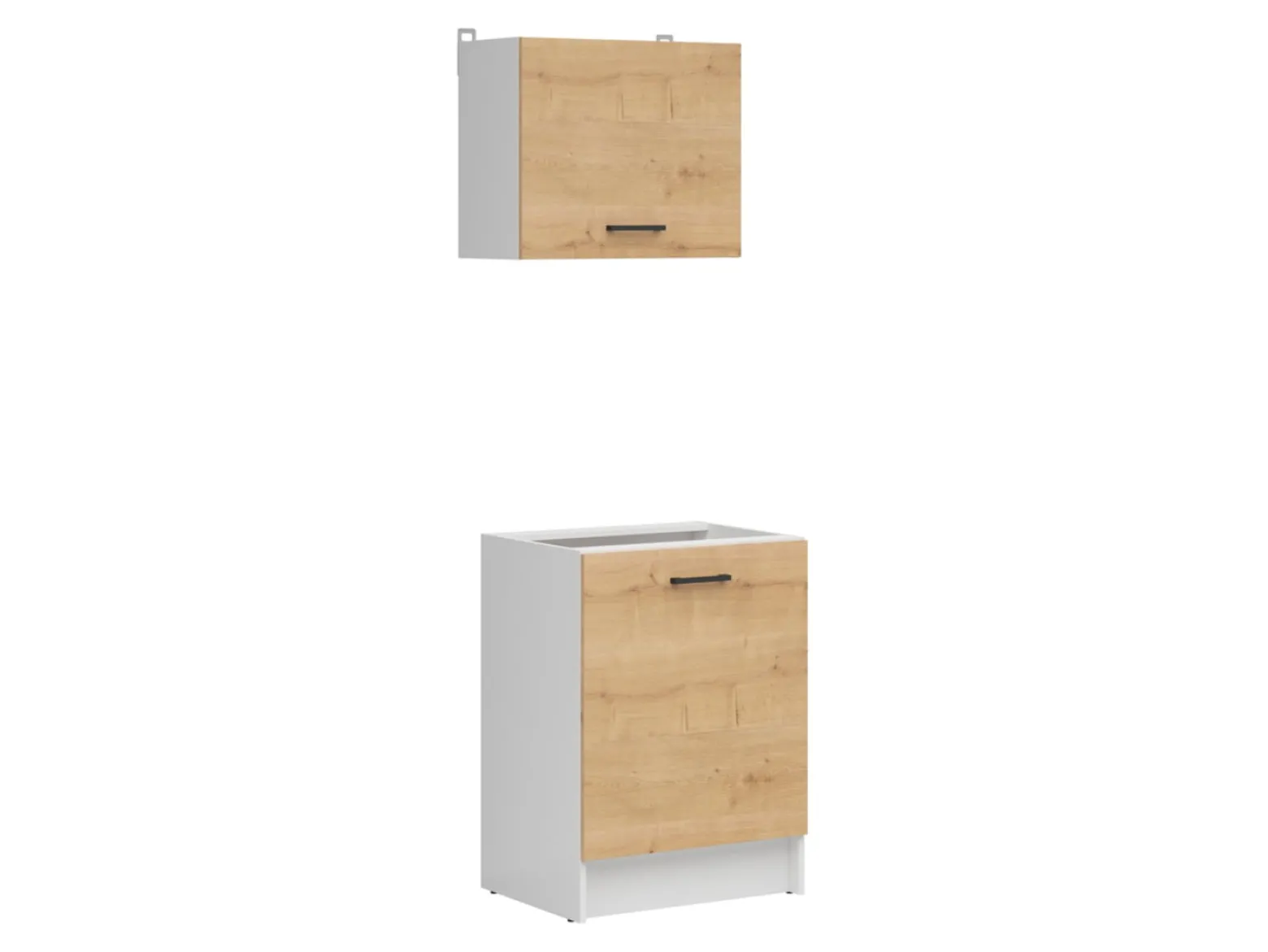 Zestaw kuchenny Sara 60 cm biały/dąb burlington