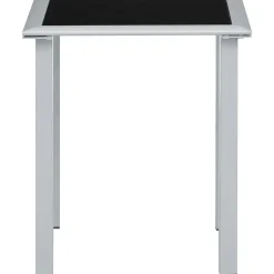 Zestaw Leżaków Czarny Aluminium vidaXL