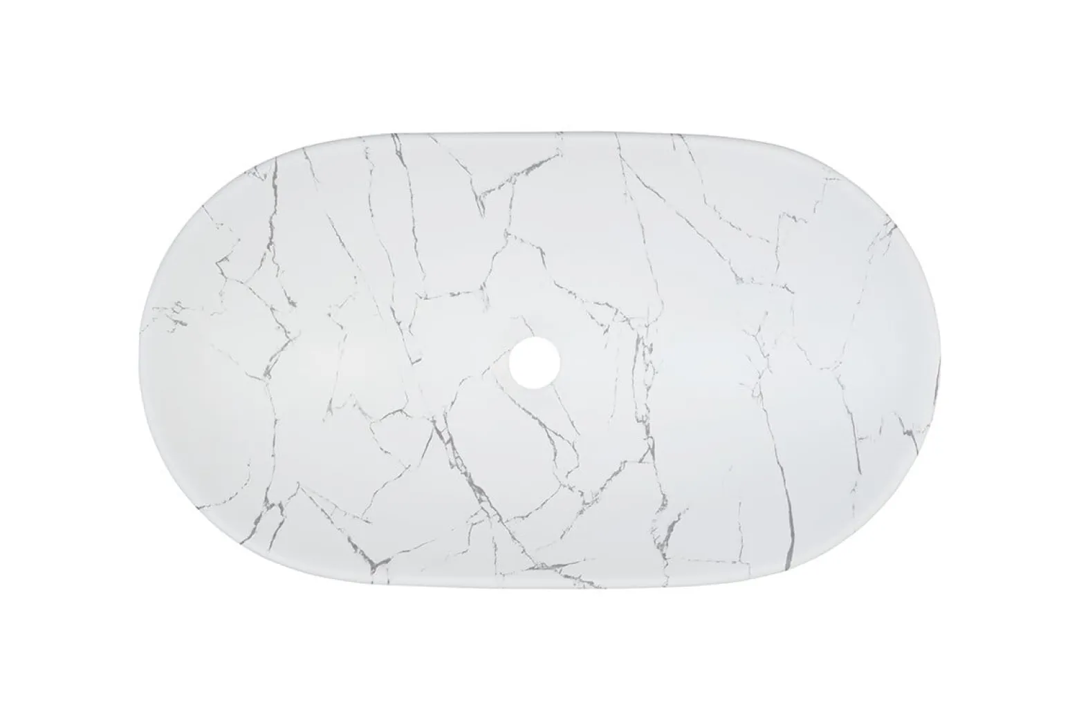 Zestaw Mebli Łazienkowych Fiji White 80 cm z Umywalką Nablatową, Szafką