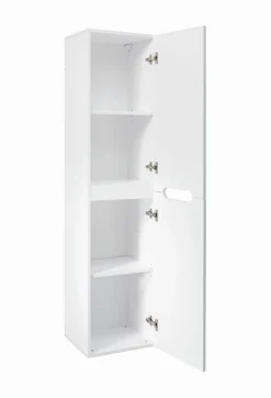 Zestaw Mebli Łazienkowych Fiji White 80 cm z Umywalką Nablatową, Szafką