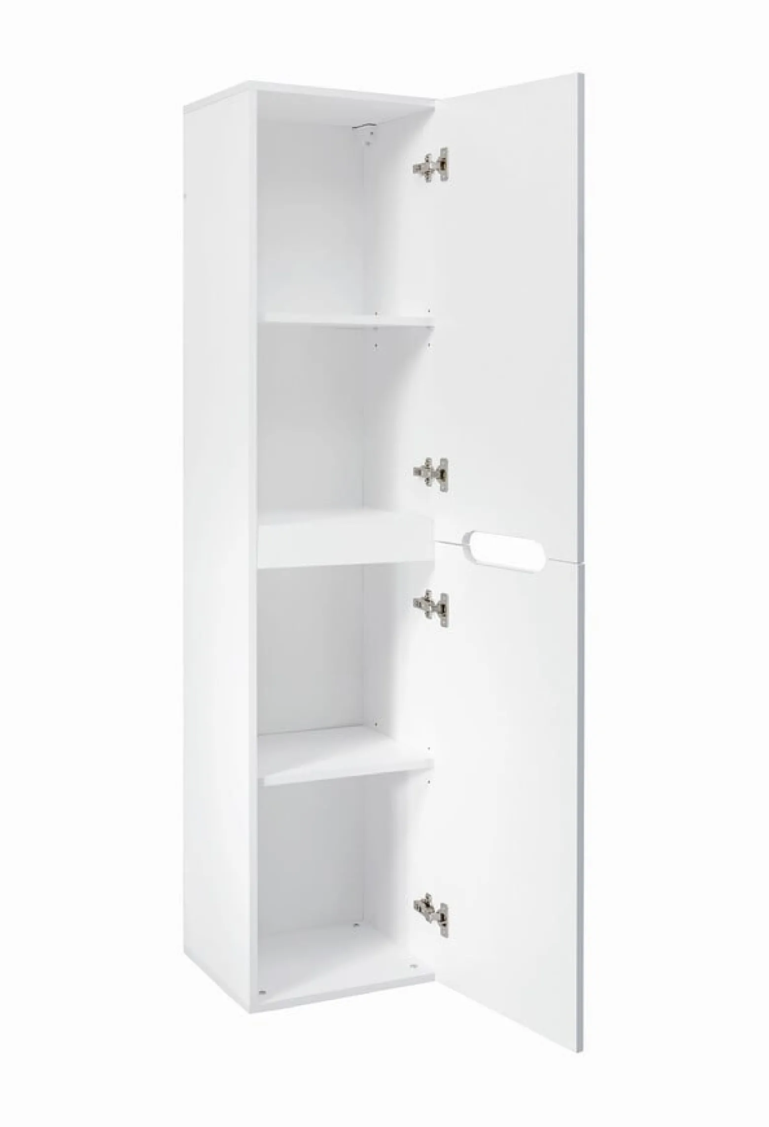 Zestaw Mebli Łazienkowych Fiji White 80 cm z Umywalką Nablatową, Szafką