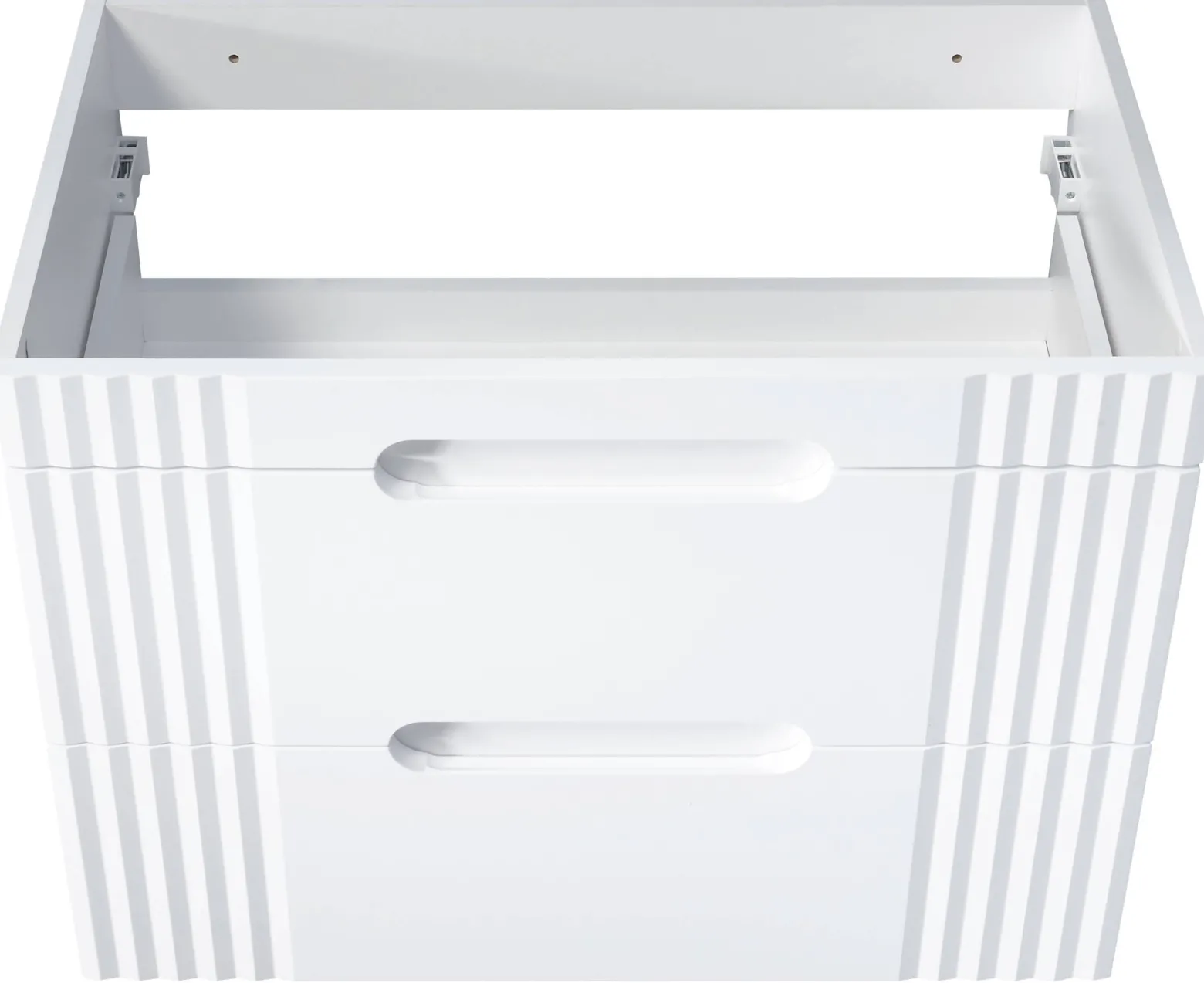 Zestaw Mebli Łazienkowych Fiji White 80 cm z Umywalką Nablatową, Szafką