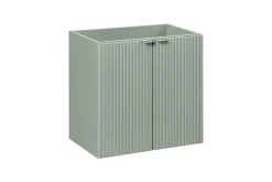 Zestaw Mebli Łazienkowych Line Reed Green 140cm z Blatem, 2 Umywalkami