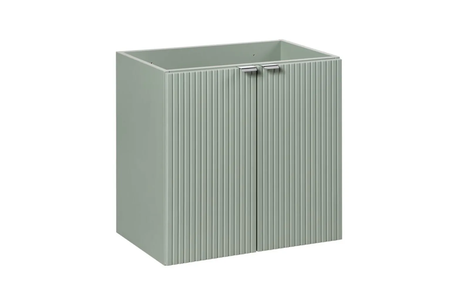 Zestaw Mebli Łazienkowych Line Reed Green 140cm z Blatem, 2 Umywalkami