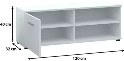Zestaw mebli do salonu CUBE XL biały mat
