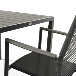 Zestaw mebli ogrodowych aluminiowych di volio Carineo 4+1