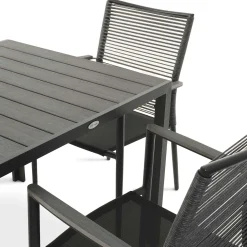 Zestaw mebli ogrodowych aluminiowych di volio Carineo 4+1