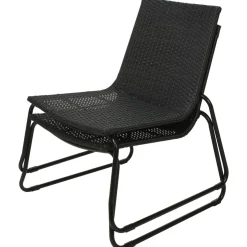 Zestaw mebli ogrodowych BELFORT 2 fotele i stolik kawowy metal rattan