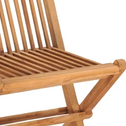 Zestaw mebli ogrodowych Brąz 160 x 80 x 75 cm Drewno tekowe Without armrest