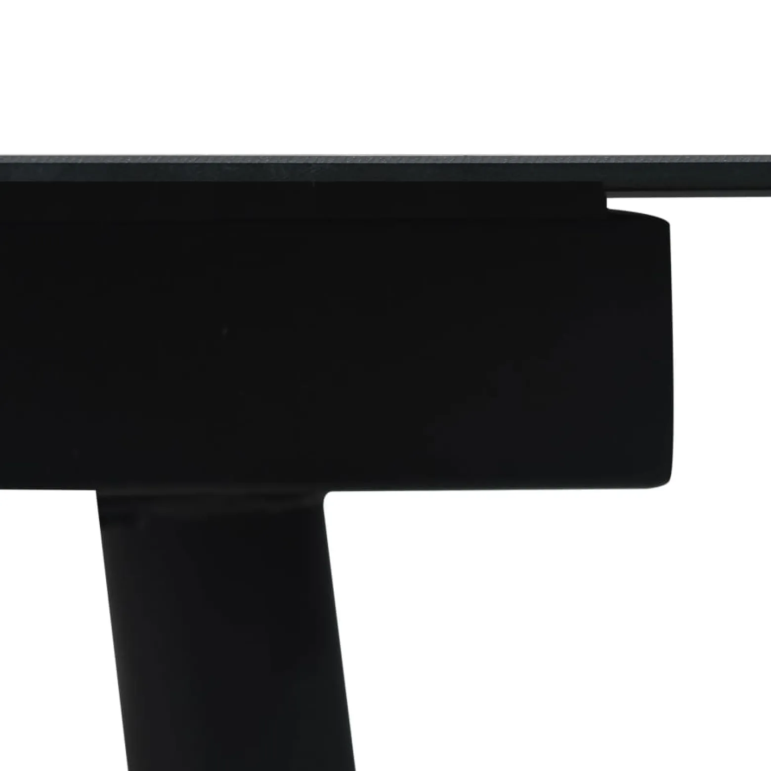 Zestaw mebli ogrodowych Czarny 190 cm table length PVC vidaXL