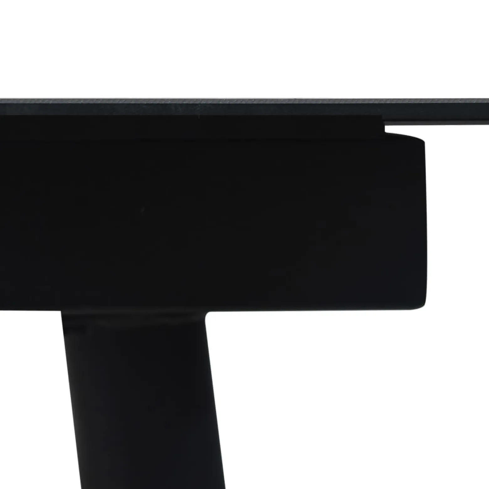 Zestaw mebli ogrodowych Czarny 190 cm table length Technorattan vidaXL