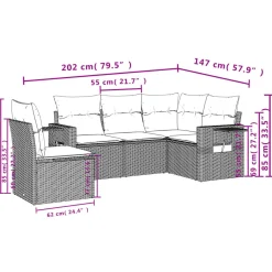 Zestaw Mebli Ogrodowych Komplet Wypoczynkowy Na Taras Balkon Ogród Rattan