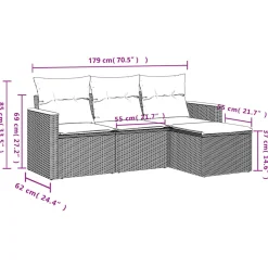 Zestaw Mebli Ogrodowych Komplet Wypoczynkowy Na Taras Balkon Ogród Rattan