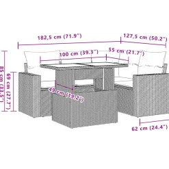 Zestaw Mebli Ogrodowych Komplet Wypoczynkowy Na Taras Balkon Ogród Rattan