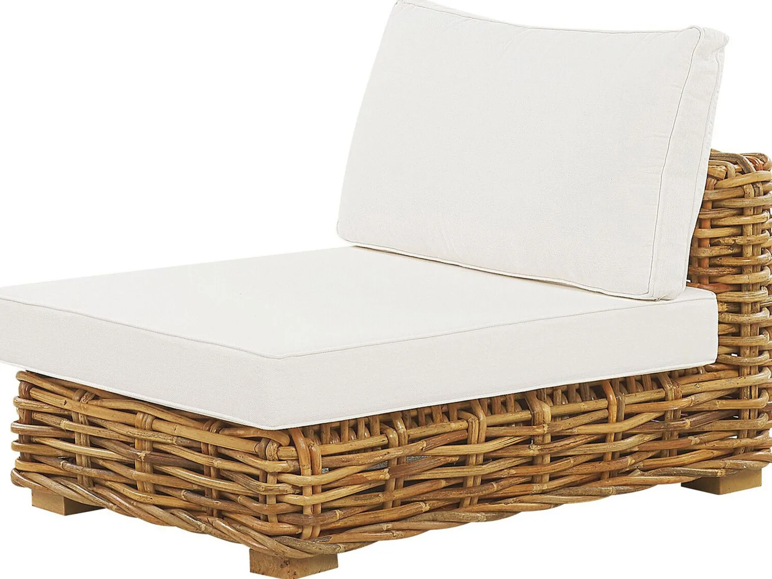 Zestaw mebli ogrodowych 4os rattan brązowy