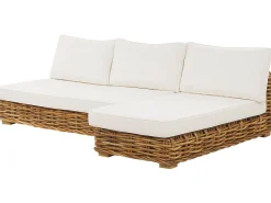 Zestaw mebli ogrodowych 4os rattan brązowy