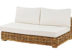 Zestaw mebli ogrodowych 4os rattan brązowy