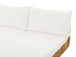 Zestaw mebli ogrodowych 4os rattan brązowy