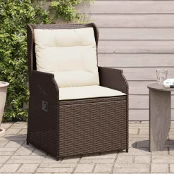 Zestaw Mebli Ogrodowych Rattan Brązowy 2 Ławki Ogrodowe na Taras
