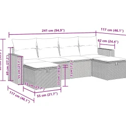 Zestaw Mebli Ogrodowych Rattan Poduszki Na Taras Balkon Ogród Na Taras