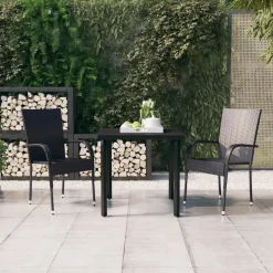 Zestaw Mebli Ogrodowych Stół Krzesła Rattan Do Ogrodu Na Taras Na Balkon