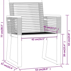 Zestaw Mebli Ogrodowych Stół Krzesła Rattan Do Ogrodu Na Taras Na Balkon