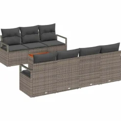 Zestaw Mebli Ogrodowych Stolik Rattan Poduszki Na Balkon I Taras Na Taras
