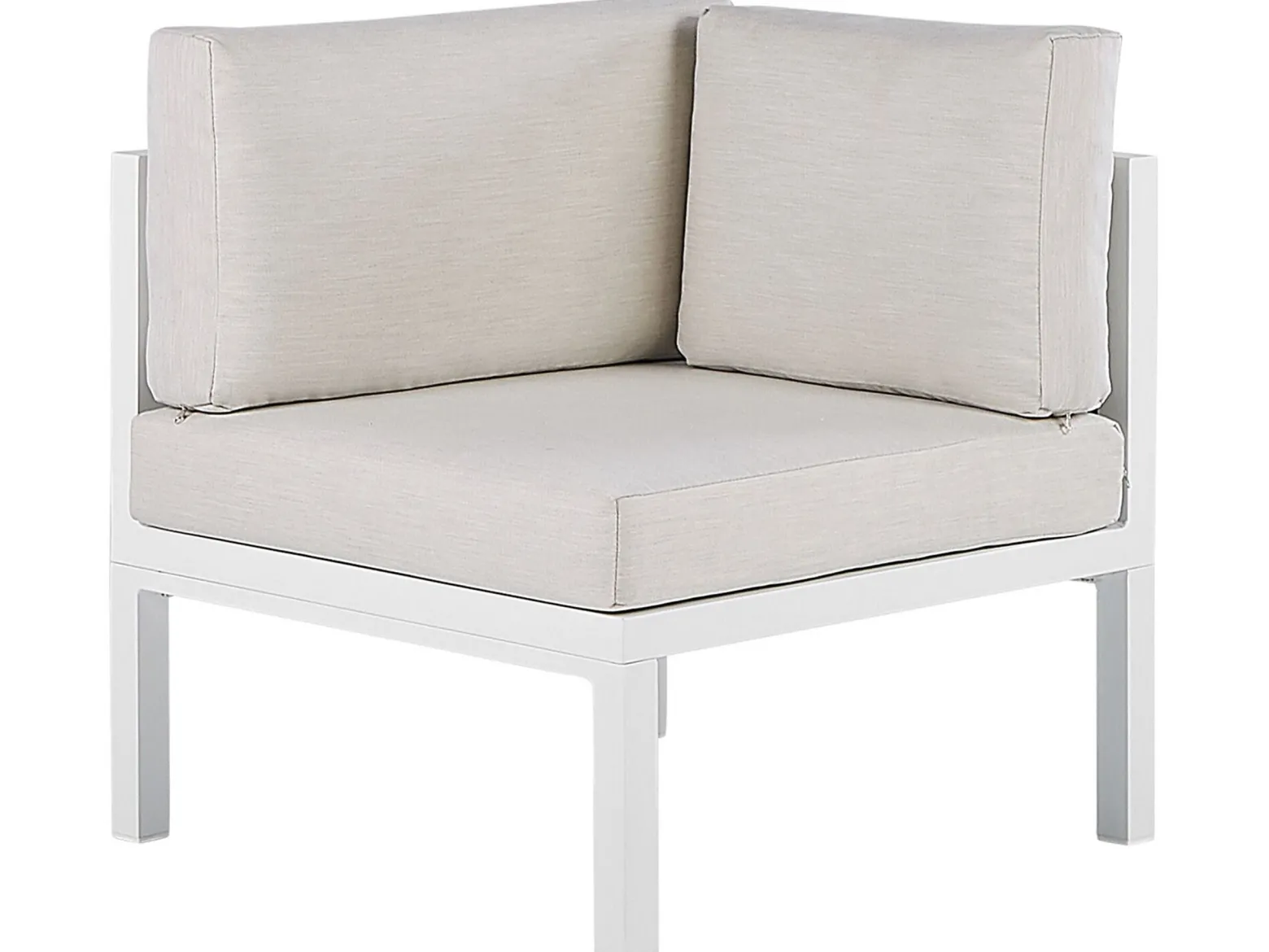 Zestaw mebli ogrodowych stół sofa biały