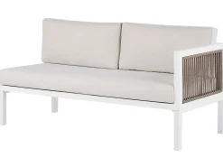 Zestaw mebli ogrodowych stół sofa biały