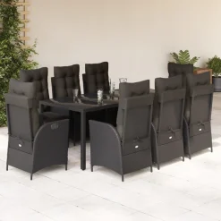 Zestaw mebli ogrodowych szary stolik krzesła do restauracji ogrodu balkon