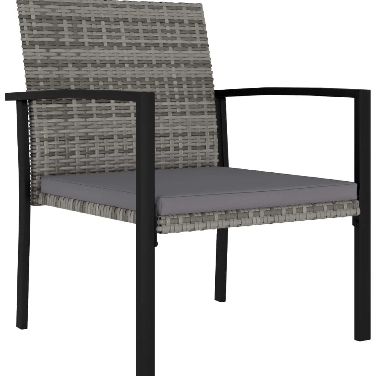 Zestaw mebli ogrodowych Szary Technorattan vidaXL