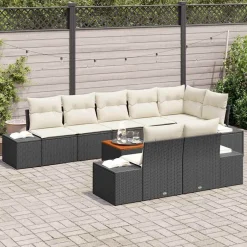 Zestaw Mebli Ogrodowych Wypoczynkowy Sofy Stolik Rattan Na Patio Na Taras