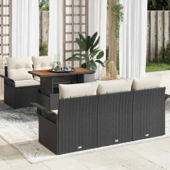 Zestaw Mebli Ogrodowych Wypoczynkowy Sofy Stolik Rattan Na Taras Na Balkon